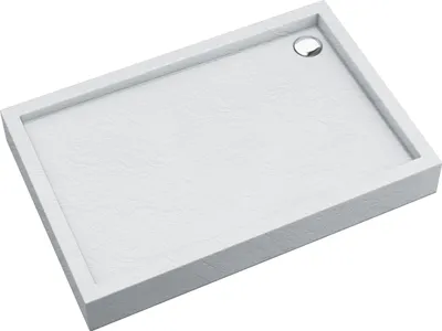 Produktbild von AQUABAD Duschwanne/Duschtasse Elegana mit LeakProtect Technologie White Stone 90x120cm Rechteck