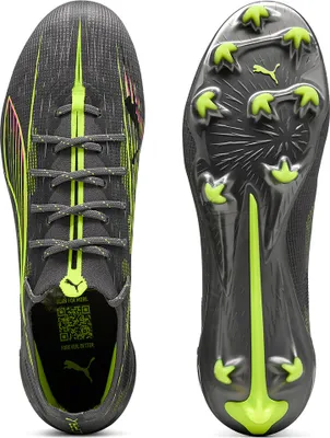 Produktbild von Puma Ultra 5 Ultimate FG Fußballschuh Unisex grau neongelb Gr 35,5