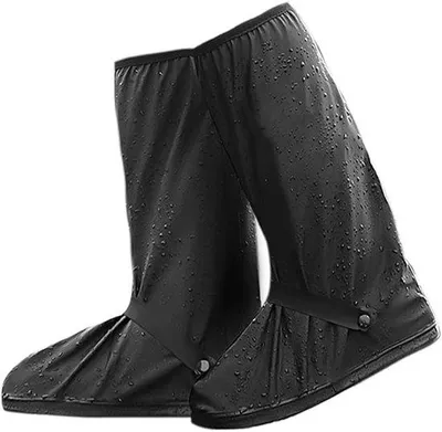 Produktbild von Famanu Regenüberschuhe wiederverwendbar, rutschfest, extra groß - schwarz