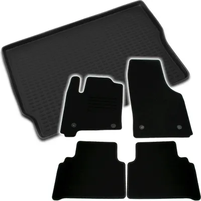 Produktbild von Gummi-Kofferraumwanne + Fußmatten Set für Opel Meriva A, Bj. 9/2003-5/2010