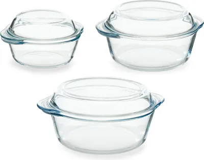 Immagine prodotto di Pasabahce Borcam casseruola rotonda con coperchio rotonda 22/18,5/16 cm