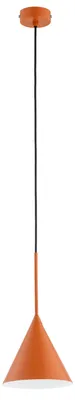 Obrázok produktu pre Závesná lampa FABO oranžovo-čierna 1xE27x15W kov rozmery: 90x17x17 cm IP20 Alfa