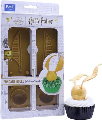 Produktbild von PME HPG612 Harry Potter Fondantform, Set de 4, Quidditch Golden Snitch, Kunststoff