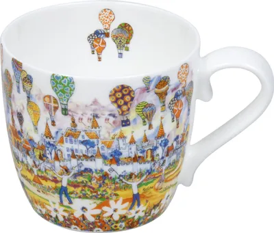 Obrázek produktu pro KÖNITZ 1120572994 Hrnek Hot Air Balloon od Portchie 425 ml z kostního porcelánu