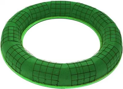 Produktbild von Steckschaum-Kranz, 55 cm - Trauergesteck - , Ring, Steckmasse, Steckmoos