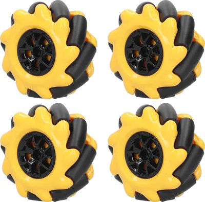Produktbild von Mecanum Rad OmniDirectional Smart Roboter Auto Teile Zubehör DIY Spielzeug Komponenten 60mm(2 Paare )
