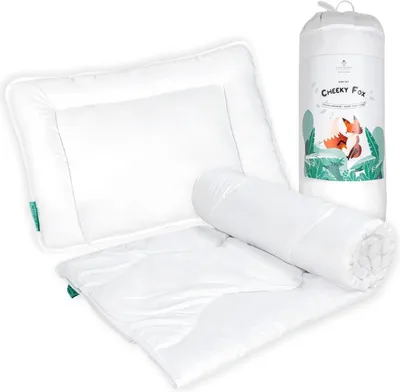 Image de Ensemble de literie pour enfant, comprenant une couverture de 100x135 cm et un oreiller de 40x60 cm, pour lit de bébé