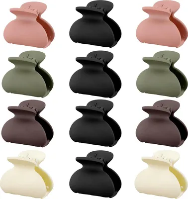 Image de Pinces à cheveux Femme Petite pince à cheveux Cheveux fins Antidérapant 12 pièces