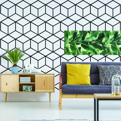 Produktbild von Decords Wandtattoo – geometrisches Wabenmuster, 79 x 79 cm