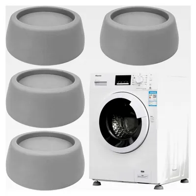 Produktbild von 4 Stück Waschmaschinenfüße, Antivibrationsmatte für Waschmaschinen, Vibrationsdämpfer für Waschmaschinen, Trockner, Kühlschränke und Tische