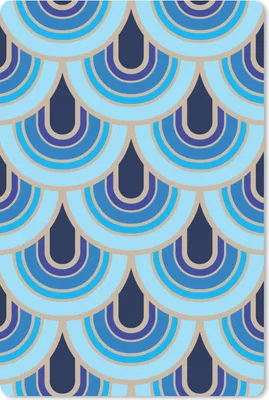 Produktbild von MuchoWow® Mauspad Mousepad Retro - Muster - Jugendstil 18x27 cm - Mousepads - Maus Mat - Pad - Mausunterlage