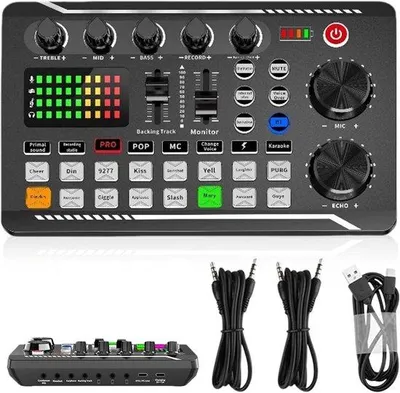 Immagine prodotto di Interfaccia audio live con effetti DJ e interruttore per lo streaming e il gaming