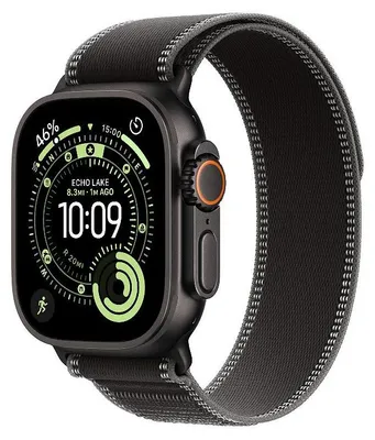 Produktbild von Apple Watch Ultra 3 Smartwatch 49mm Schwarz/Grau Trail Loop S/M mf1d4, 1.98