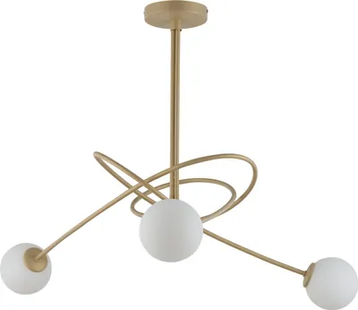 Obrázek produktu pro Závěsné svítidlo Velvet, zlaté a bílé, 3xG9x12W, kov, rozměry: 66x85x85 cm, IP20, Sigma Lighting