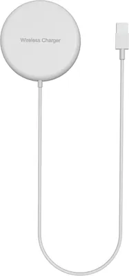 Image de W60 Chargement magnétique sans fil Chargement portable rapide pour iPhone Huawei Samsungn Blanc