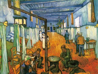 Produktbild von Vincent Van Gogh Kunstdruck Bild - Der Krankenhaussaal In Arles, 1889 (60 x 80 cm)