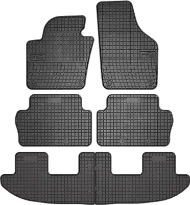 Image de OMAC Tapis de Sol pour VW Sharan 2010-2020 3places Caoutchouc Noir