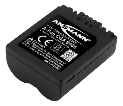 Produktbild von ANSMANN Li-Ion Akku A-Pan CGA S006 7,4V Typ 750 mAh, für Digitalkameras uvm.