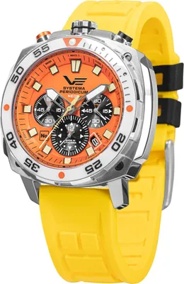 Produktbild von Vostok Europe VK67-650A723 Herren-Armbanduhr Systema Periodicum Chronograph Neon