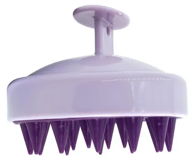 Produktbild von Shampoobürste mit ergonomischem Griff und weichen Gummiborsten – entspannendes Kopfhautmassagegerät für die Haarpflege