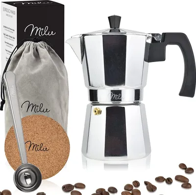 Image de Milu 5049 Milu Espressokocher silber, 6 Tassen