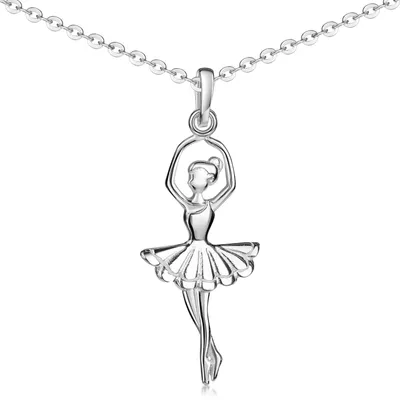 Produktbild von MATERIA by Matthias Wagner Ballerina Kettenanhänger 925 Sterling Silber inklusive Schmuckbox KA-258