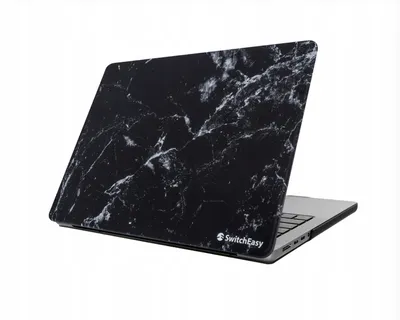 Produktbild von SwitchEasy Artist Marble Schutzhülle für MacBook Pro 13 Zoll, Marmorschwarz
