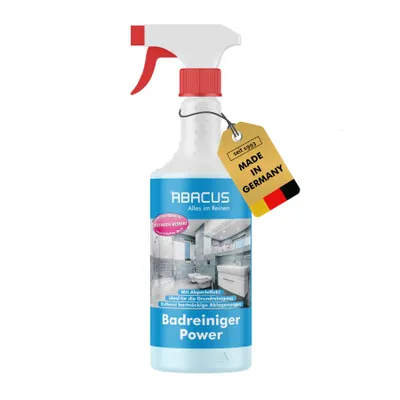 Produktbild von ABACUS® Badreiniger, Sanitärreiniger, gebrauchsfertig für Bad, Dusche und WC - Badreiniger Power 1 x 750ml Badreiniger Power