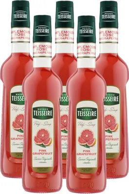 Image de Mathieu Teisseire Sirop pour boissons Pamplemousse rose 0,7L (paquet de 5)