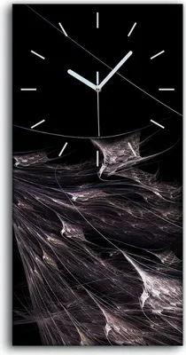 Produktbild von Wandbild Leinwand Bilder Wanduhr 30x60 digitales fraktales Kunst - weiße Hände
