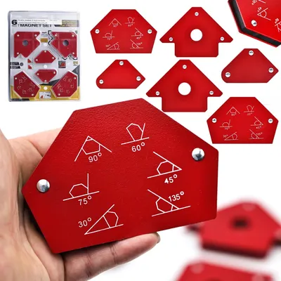 Produktbild von Rosfix Set mit 6 magnetischen Schweißwinkeln