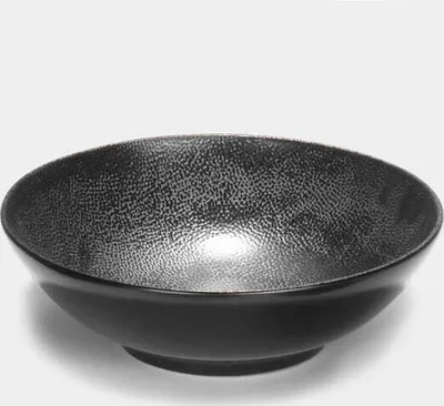 Produktbild von Kaori Schale weiß / schwarz, D 30 cm, Stoneware, Krakelee-Optik