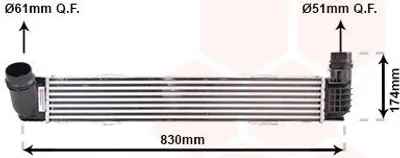 Produktbild von VAN WEZEL 43004413 Ladeluftkühler LLK für RENAULT MEGANE III Grandtour (KZ0/1) Turbo Intercooler
