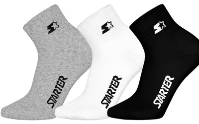 Obrázek produktu pro Starter 3pk Quarter Socks (46) 43/46 Grey/White/Black