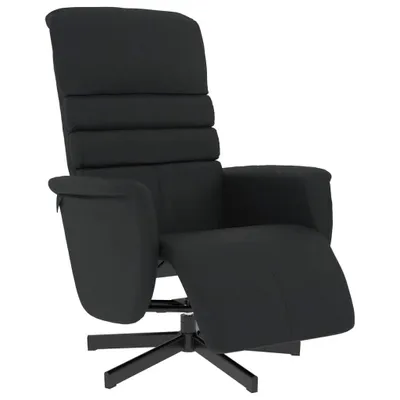 Immagine prodotto di vidaXL Poltrona relax con poggiapiedi in Pelle finta nera