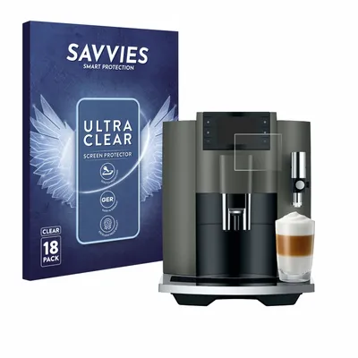 Produktbild von 18x Für Jura E8 (EC) Schutzfolie Savvies Displayschutz Display Schutz Folie Klar Transparent
