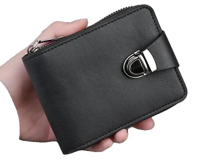 Immagine prodotto di Portafoglio, formato compatto, con diversi scomparti per carte, colore nero