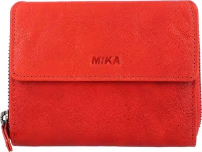 Produktbild von Damengeldbörse Leder 13x10x2,5cm rot