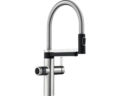 Produktbild von Blanco Küchenarmatur mit Filterfunktion und Kochend heißes Wasser DRINK.HOT EVOL-S PRO edelstahl gebürstet 526310
