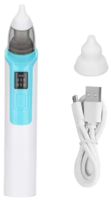 Produktbild von Baby-Nasensauger, wasserdicht, abnehmbar, weiches Silikon, automatischer Booger-Sauger für Kleinkinder, Blau