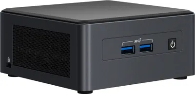 Produktbild von Intel NUC 11 Pro, UCFF, Mini-PC Barebone, DDR4-SDRAM, M.2, Serial ATA III, Wi-Fi 6 (802.11ax), 15 W
