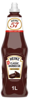 Zdjęcie produktu dla Sos barbecue Heinz Classic – wędzony i pikantny, z lekką nutą słodyczy, 1000 ml