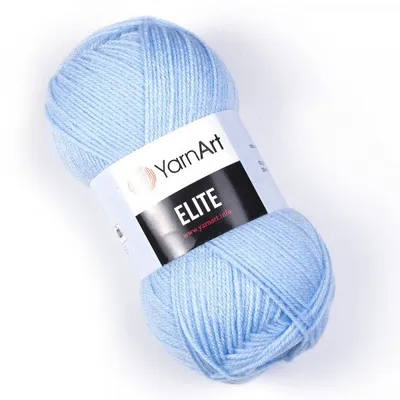 Obrázek produktu pro YarnArt Elite příze 100 g / 400 m - barva 215 bleděmodrá - pletací a háčkovací příze