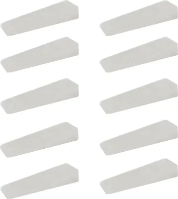 Produktbild von 10x sossai Türkeile aus Hartgummi in Transparent Türstopper Türpuffer Keil Türkeil