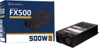Produktbild von Silverstone FX500, 500 W, 90 - 264 V, 47 - 63 Hz, Aktiv, 90 W, 500 W