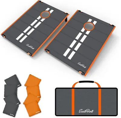 Imagen del producto de Juego de lanzamiento de sacos "Cornhole" EastPoint de Silecomplaza, con 8 sacos, dimensiones: 60 x 90 cm