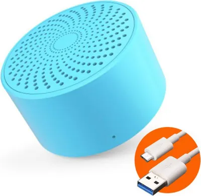 Immagine prodotto di Mini altoparlante portatile Bluetooth con controllo vocale e funzione telefono Blu