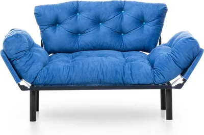 Immagine prodotto di Guchol - Divano Letto 2 Posti, 155x70 cm blu, Contenitore