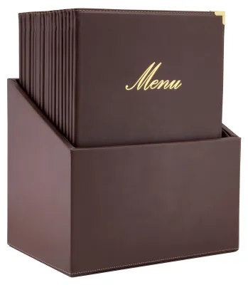Productafbeelding van Securit Menukaart A4 Classic |Menumap |Bruin
