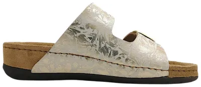 Imagen del producto de Jane Klain: Zapatos de mujer, zapatillas para el hogar, sandalias, color dorado, para uso diario